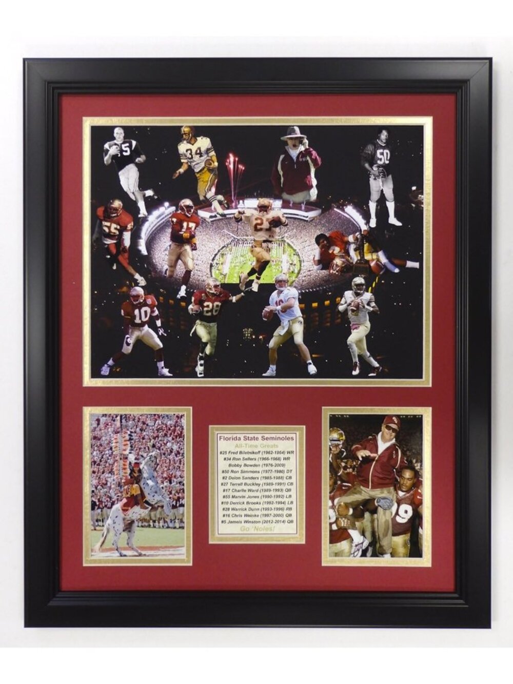 Framed NCAA All-Time Greats Photo Collage - Legends Never Die Sports Decor